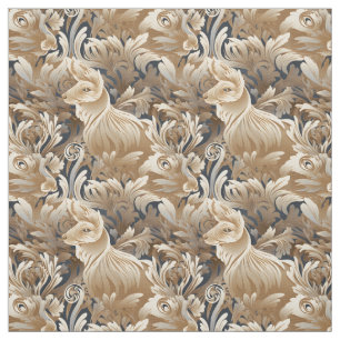 Fabric with Rabbit Pattern