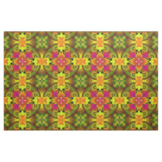 Fabric with Spring Bouquet design