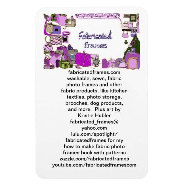 fabricatedframes.com logo Premium Flexi Magnet (Vertical)