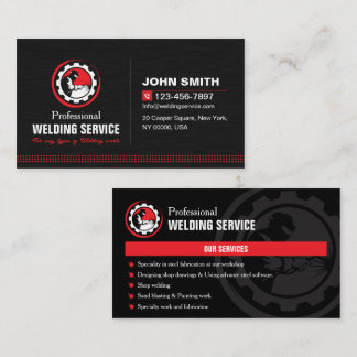 Fabricator, Welder, Welding Service, Construction Business Card