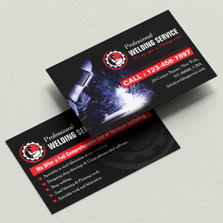 Fabricator, Welder, Welding Service, Construction Business Card