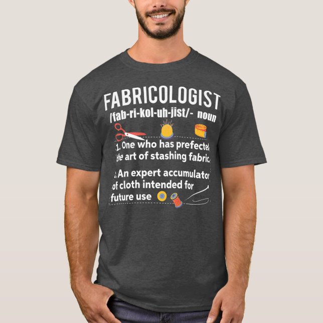 Fabricologist Funny Sewing Fabric Lover Premium T-Shirt (Front)