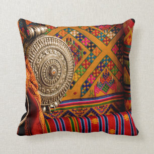 Fabrics, Bhutan Cushion