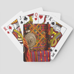 Fabrics, Bhutan Playing Cards