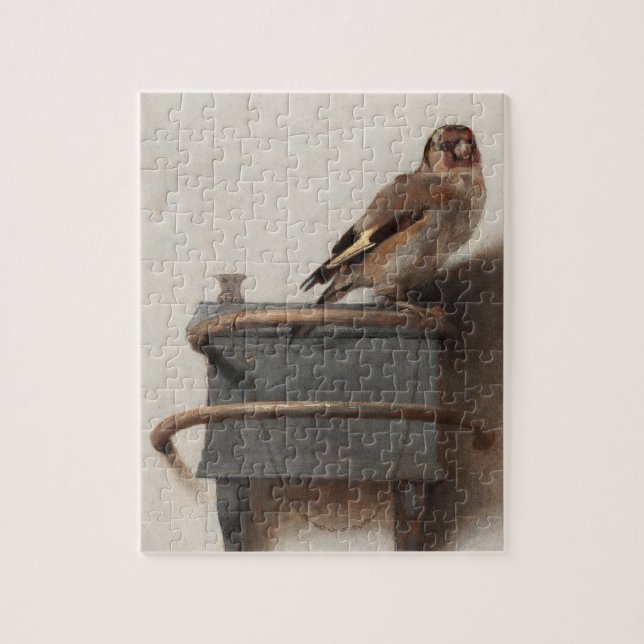 Fabritius The Goldfinch Painting Art Print Jigsaw Puzzle (Vertical)