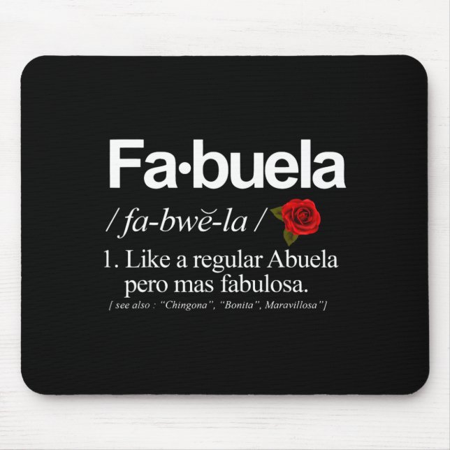 Fabuela Definiton Mouse Pad (Front)