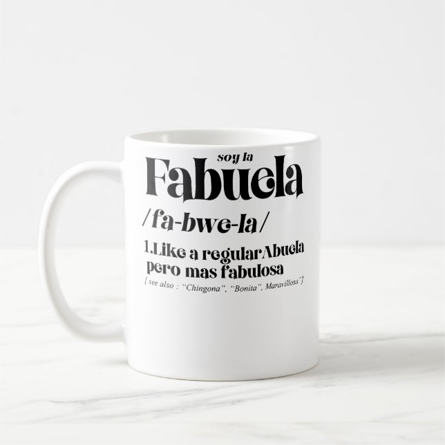 Fabuela Fabulosa Definition Coffee Mug (Left)