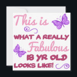 Fabulous 18th Birthday Card<br><div class="desc">A stylish and cute design with black and a vibrant colour,  makes for a great birthday gift idea for women.</div>