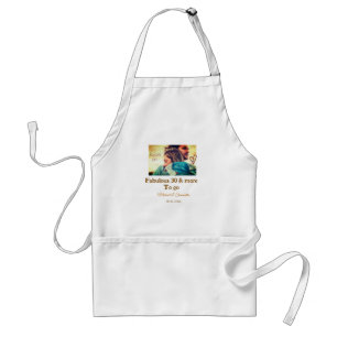 Fabulous 30 years anniversary add name photo date standard apron