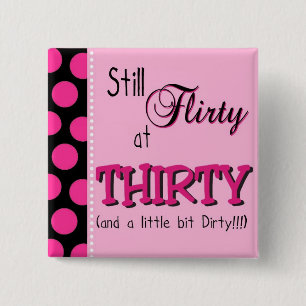 Fabulous 30th Birthday 15 Cm Square Badge