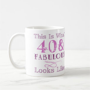 Fabulous 40th Birthday For Her Coffee Mug