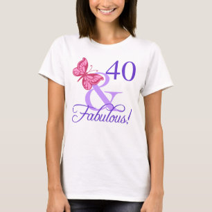Fabulous 40th Birthday For Women T-Shirt