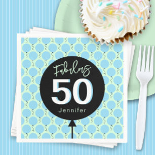 Fabulous 50 Birthday Party Napkin