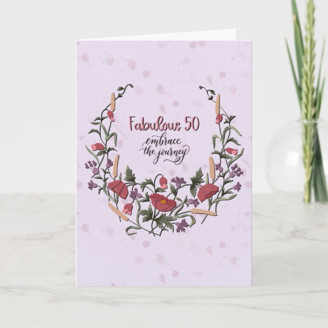 Fabulous 50 Card (Front)