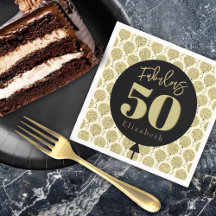 Fabulous 50 Gold Birthday