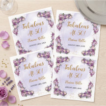 Fabulous 50 Purple Girl Elegant Modern 