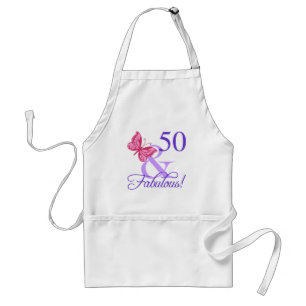 Fabulous 50th Birthday For Women Standard Apron