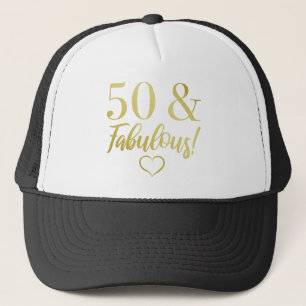 Fabulous 50th Birthday (Gold) Trucker Hat