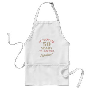Fabulous 50th Birthday Standard Apron