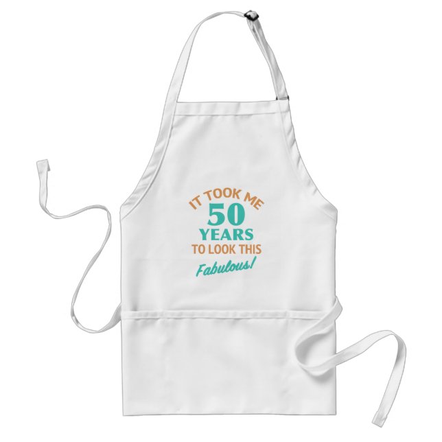 Fabulous 50th Birthday Standard Apron (Front)
