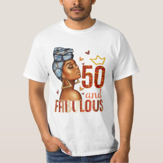 Fabulous 50th Birthday Women T-Shirt