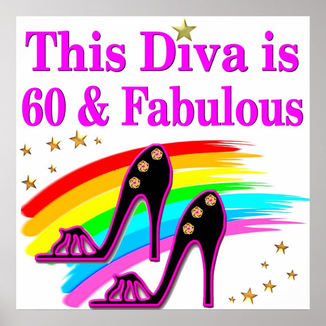 FABULOUS 60 YR OLD SHOW QUEEN POSTER (Front)