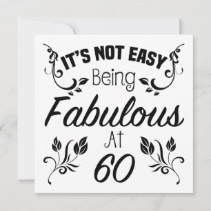 Fabulous 60th Birthday Card