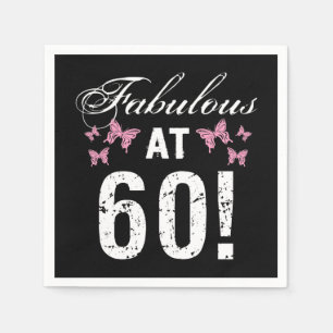 Fabulous 60th Birthday Napkin