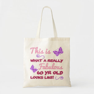 Fabulous 60th Birthday Tote Bag