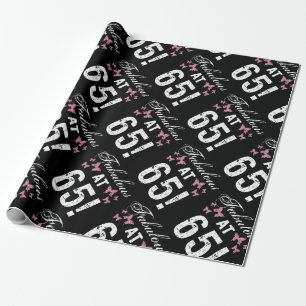 Fabulous 65th Birthday  Wrapping Paper