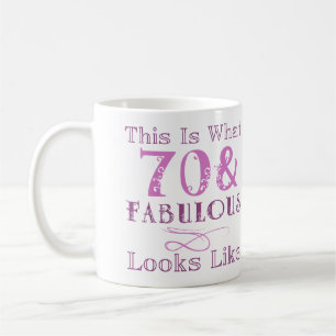 Fabulous 70th Birthday For Her Coffee Mug