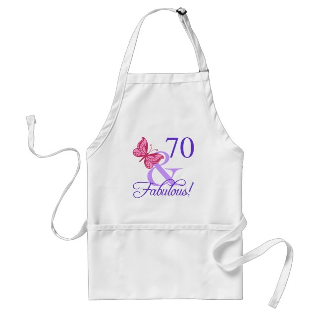 Fabulous 70th Birthday For Women Standard Apron (Front)