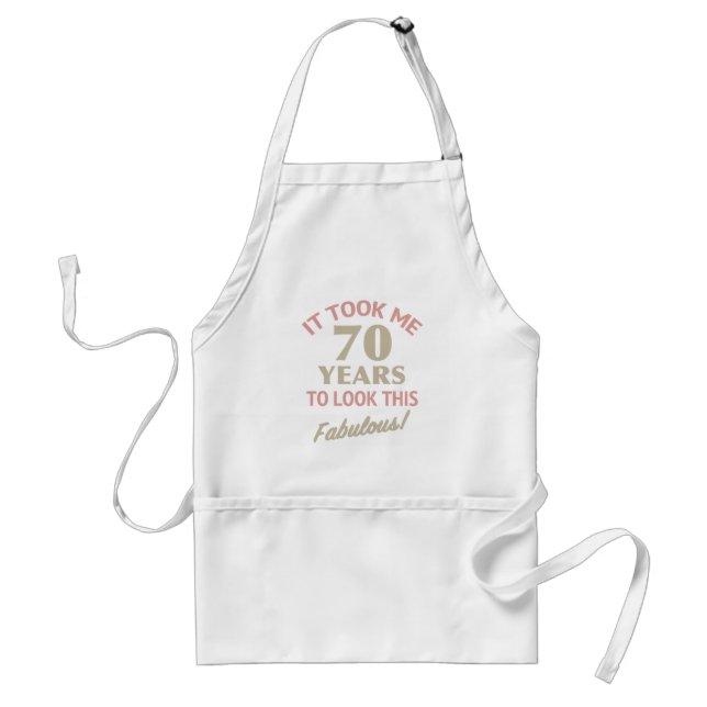 Fabulous 70th Birthday Standard Apron (Front)