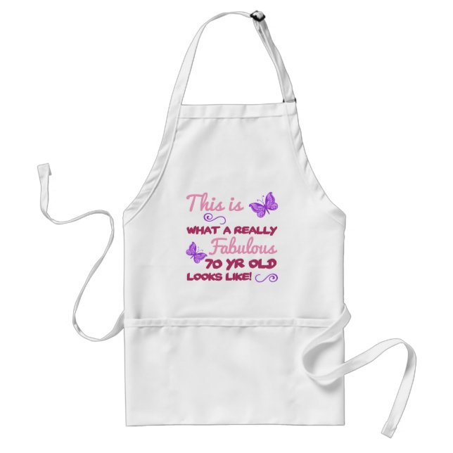 Fabulous 70th Birthday Standard Apron (Front)