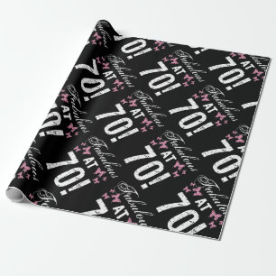 Fabulous 70th Birthday  Wrapping Paper
