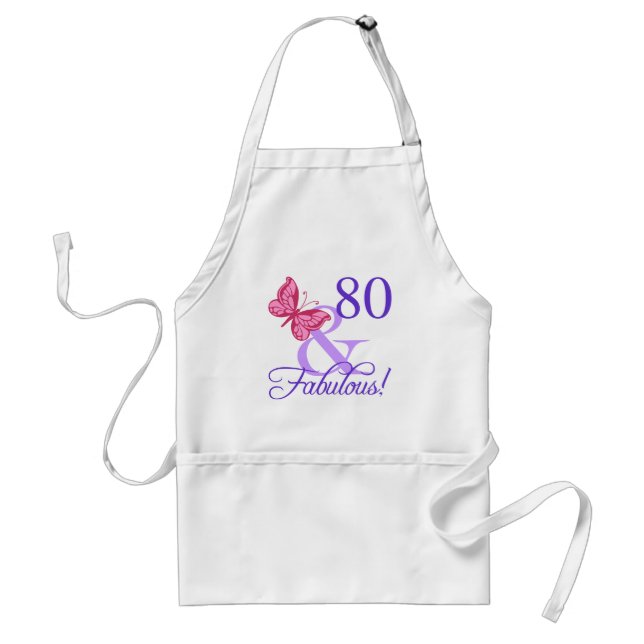 Fabulous 80th Birthday For Women Standard Apron (Front)