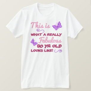 Fabulous 80th Birthday T-Shirt