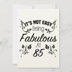 Fabulous 85th Birthday Card