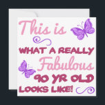 Fabulous 90th Birthday Card<br><div class="desc">A stylish and cute design with black and a vibrant colour,  makes for a great birthday gift idea for women.</div>