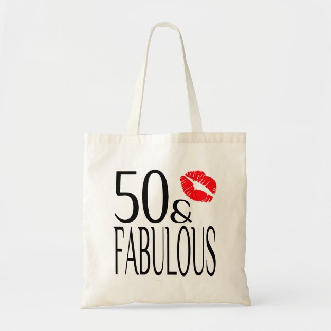 Fabulous and Fifty Tote Bag (Front)