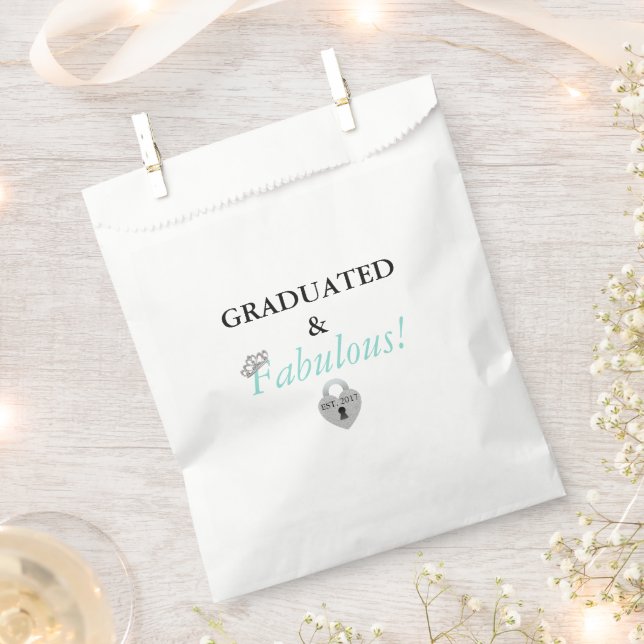 Fabulous And Graduated Celebration Tiara Party Favour Bag (Clipped)