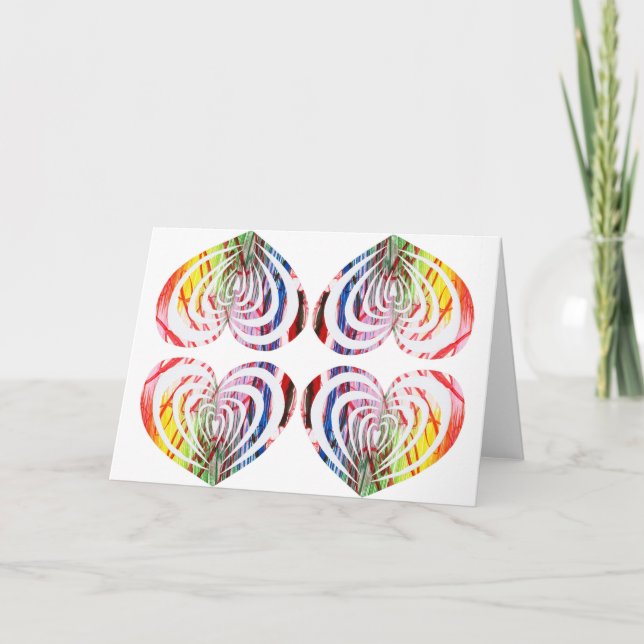 Fabulous and Original Modern HeART designs! Holiday Card (Front)