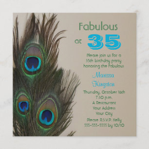 Fabulous at 35 35th Birthday Party Invitation