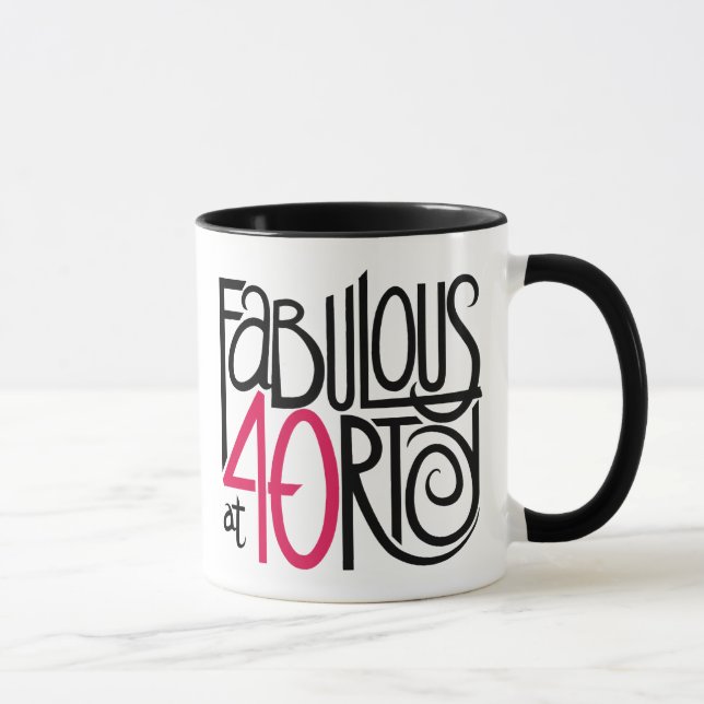 Fabulous at 40rty Mug (Right)