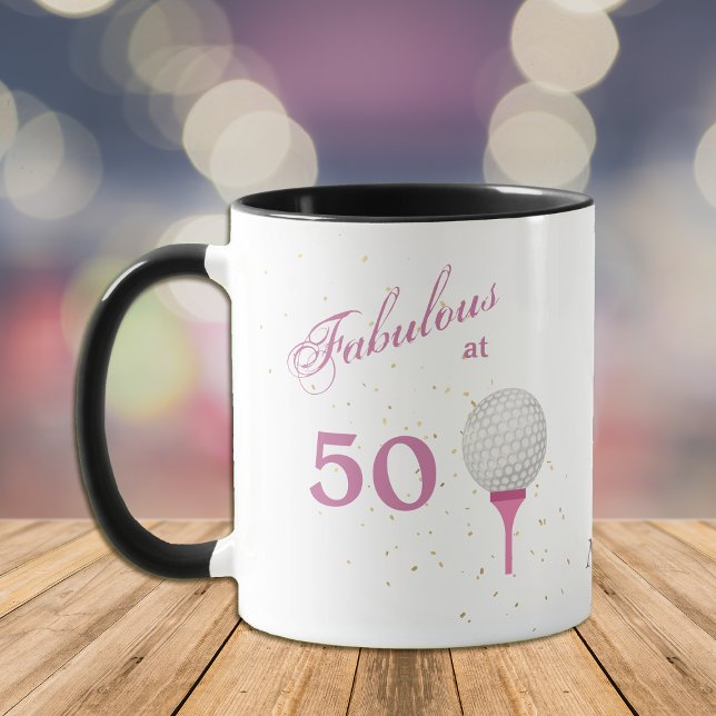 Fabulous at 50 Golf Personalised Mug (Creator Uploaded)