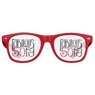 Fabulous at 50 red retro sunglasses
