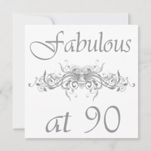 Fabulous At 90 Years Old Card