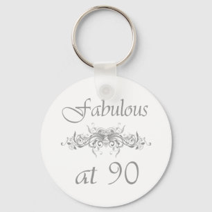 Fabulous At 90 Years Old Key Ring