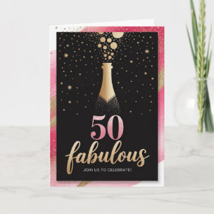 Fabulous at Fifty: Warm and Memorable Birthday Invitation