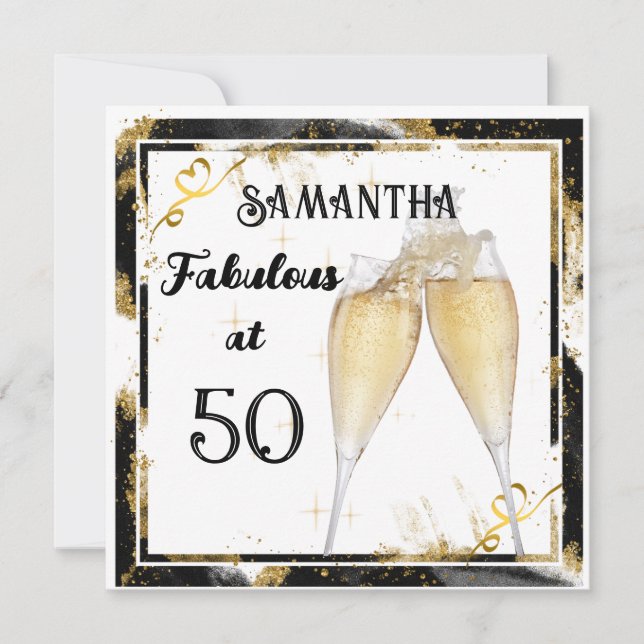 Fabulous at " your age"  birthday card (Front)